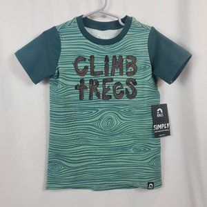 RAGS Short Sleeve Green Climb Trees T-Shirt 3/4T